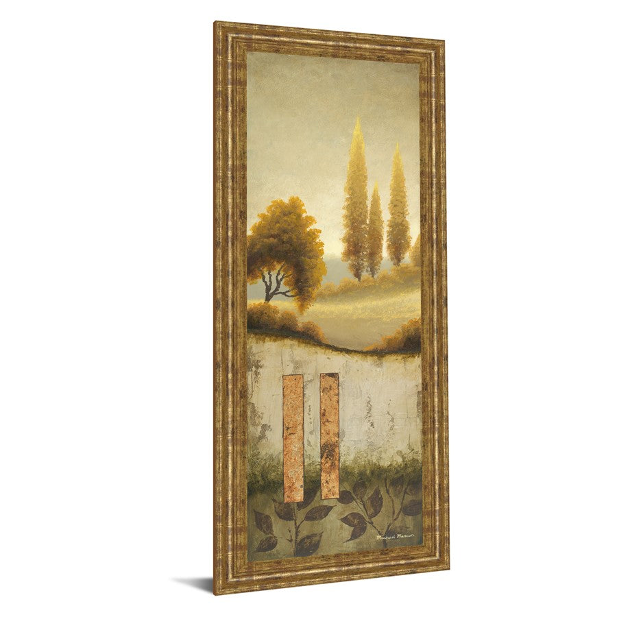 Classy Living Golden Serenity 42in Wall Art | Contemporary Gilded Radiance MDF Frame | Living Room & Office Decor | 18 x 42 x 1 in | Model 1256