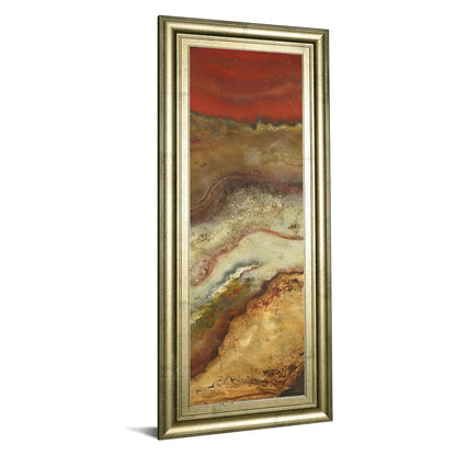 Classy Living Tierra Panel II 18x42in Wall Art | Transitional Gilded Radiance MDF Frame | Living Room & Office Decor | 1 x 18 x 42 in | Model 1258