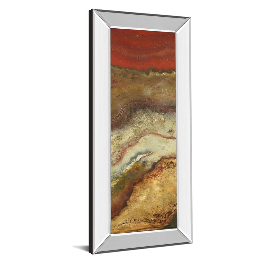 Classy Living Tierra Panel II 18x42in Wall Art | Transitional Mirrored Frame Mixed Media | Living Room & Office Decor | 18 x 42 x 3 in | Model 1258MF