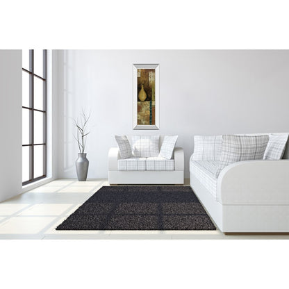 Classy Living Amber Vessel Mosaic Wall Art 18x42in | Contemporary Mirrored Frame | Living Room & Office Decor | 18 x 42 x 3 in | Model 1260MF