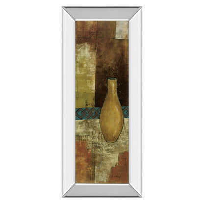 Classy Living Autumn Solitude 18x42in Wall Art | Contemporary Abstract Autumn Scene with Mirrored Frame | Living Room & Bedroom Decor | 18 | Model 1261MF