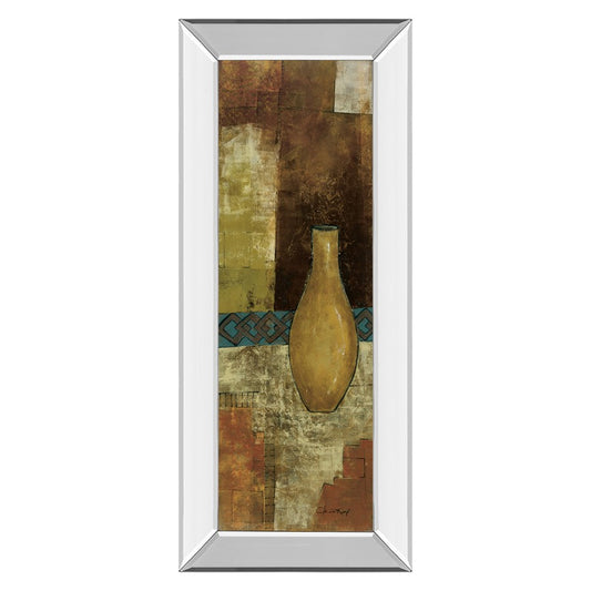 Classy Living Autumn Solitude 18x42in Wall Art | Contemporary Abstract Autumn Scene with Mirrored Frame | Living Room & Bedroom Decor | 18 | Model 1261MF