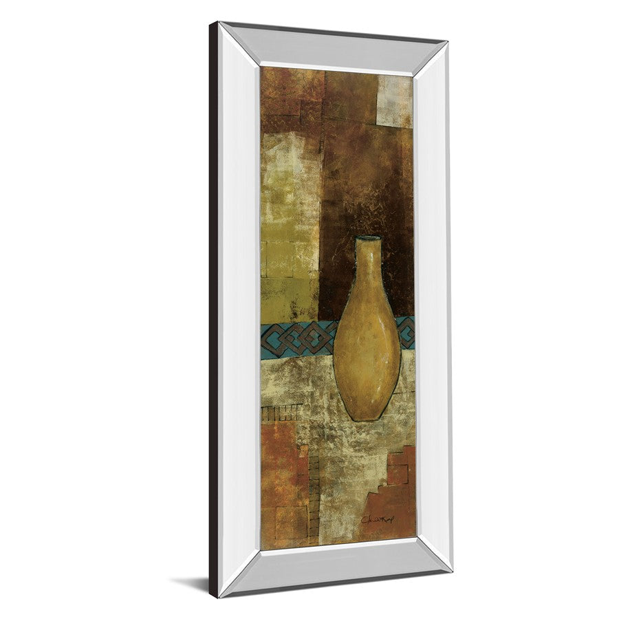 Classy Living Autumn Solitude 18x42in Wall Art | Contemporary Abstract Autumn Scene with Mirrored Frame | Living Room & Bedroom Decor | 18 | Model 1261MF