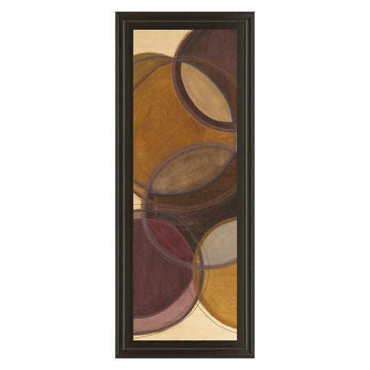 Classy Living Moon Shadow I Wall Art 18x42in | Transitional Abstract Multicolor on Paper | Living Room & Bedroom Accent | 1 x 18 x 42 in | Model 1267