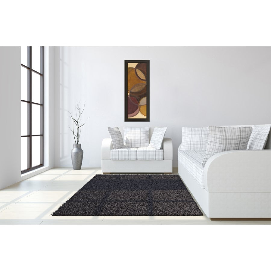 Classy Living Moon Shadow I Wall Art 18x42in | Transitional Abstract Multicolor on Paper | Living Room & Bedroom Accent | 1 x 18 x 42 in | Model 1267