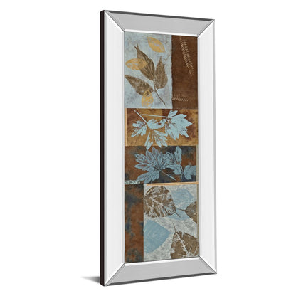 Classy Living Leaf Harmony 18x42in Wall Art | Transitional Botanical Paper Collage | Living Room & Office Decor | 18 x 42 x 3 in, Mirrored | Model 1273MF