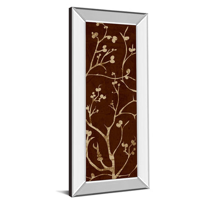 Classy Living Branching Elegance 18x42in Wall Art | Contemporary Botanical Print with Mirrored Frame | Living Room & Office Decor | 18 x 42 | Model 1276MF