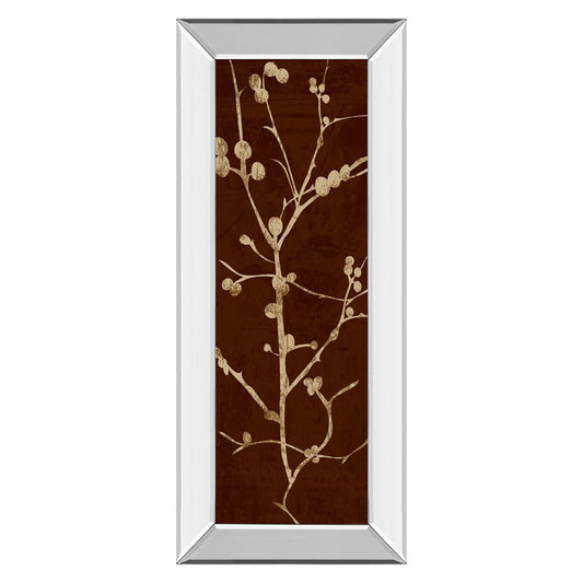 Classy Living Botanical Branches 18x42in Wall Art | Contemporary Mirrored Frame | Living Room & Bedroom Decor | 18 x 42 x 3 in | Model 1277MF