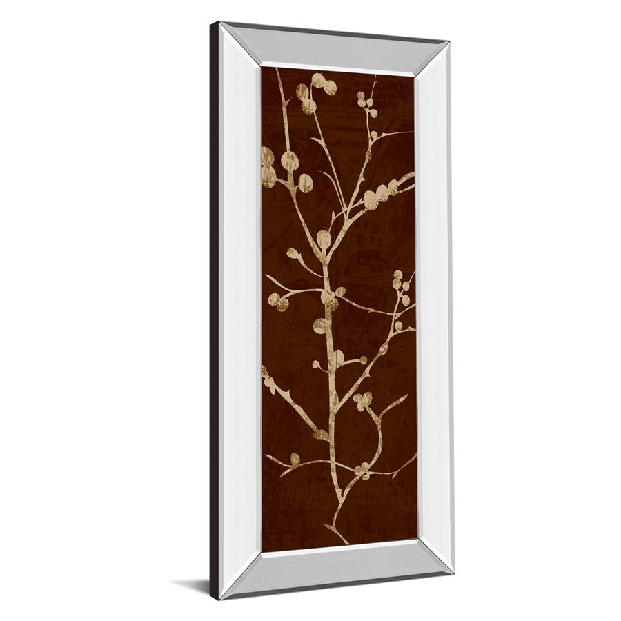 Classy Living Botanical Branches 18x42in Wall Art | Contemporary Mirrored Frame | Living Room & Bedroom Decor | 18 x 42 x 3 in | Model 1277MF