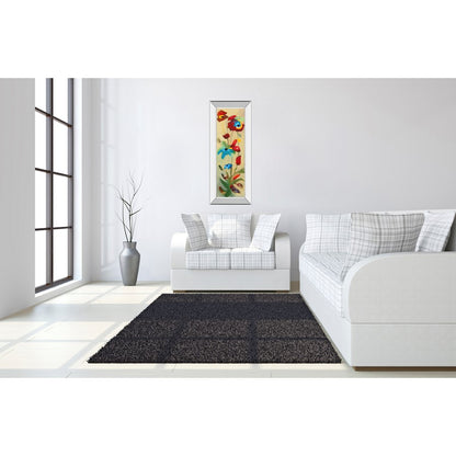 Classy Living Wildflower Bloom 18x42in Wall Art | Contemporary Botanical Mixed Media | Living Room & Bedroom Decor | 18 x 42 x 3 in | Model 1305MF