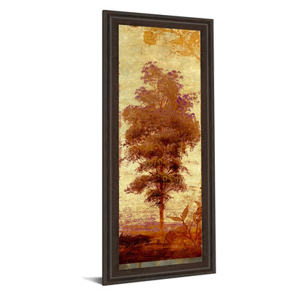 Classy Living Amber Grove Silhouette Wall Art 18x42in | Contemporary Cinnamon Mocha MDF Frame with Paper Art | Living Room & Office Decor | 1 | Model 1308