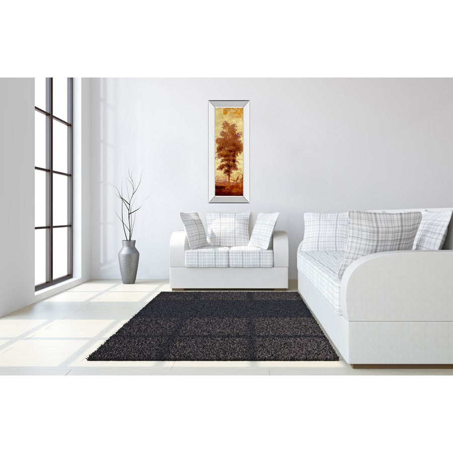 Classy Living Amber Grove Silhouette Wall Art 18x42in | Contemporary Mirrored Frame | Living Room & Hallway Decor | 18 x 42 x 3 in | Model 1308MF