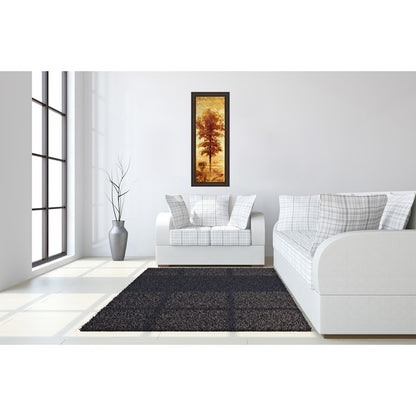 Classy Living Autumn Tree Glow Wall Art 18x42in | Contemporary Cinnamon Mocha Framed Art | Living Room & Office Seasonal Decor | 1 x 18 x 42 | Model 1309