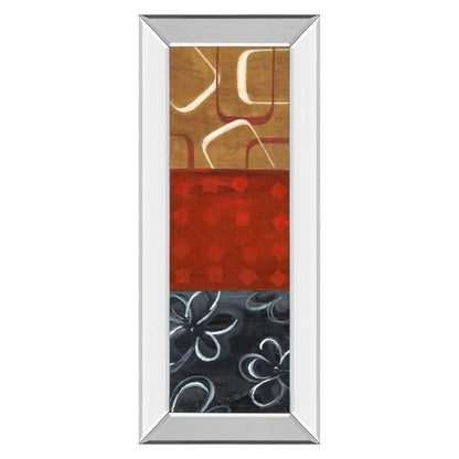 Classy Living Euclidean Space II 42in Wall Art | Contemporary Multicolor Paper on Mirrored Polystyrene Frame | Living Room, Bedroom & | Model 1318MF