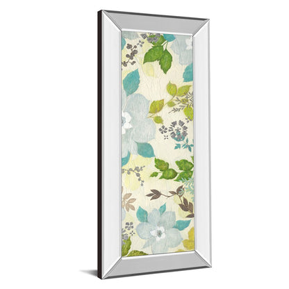 Classy Living Fragrant Garden II 18x42in Wall Art | Contemporary Botanical Print in Mirrored Frame | Living Room & Bedroom Decor | 18 x 42 | Model 1320MF