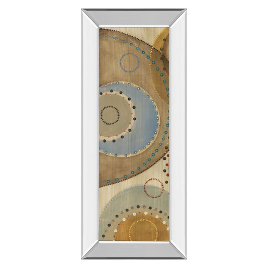 Classy Living Moving Moments 18x42in Wall Art | Contemporary Abstract on Mirrored Frame | Living Room & Office Decor | 3 x 18 x 42 in | Model 1341MF