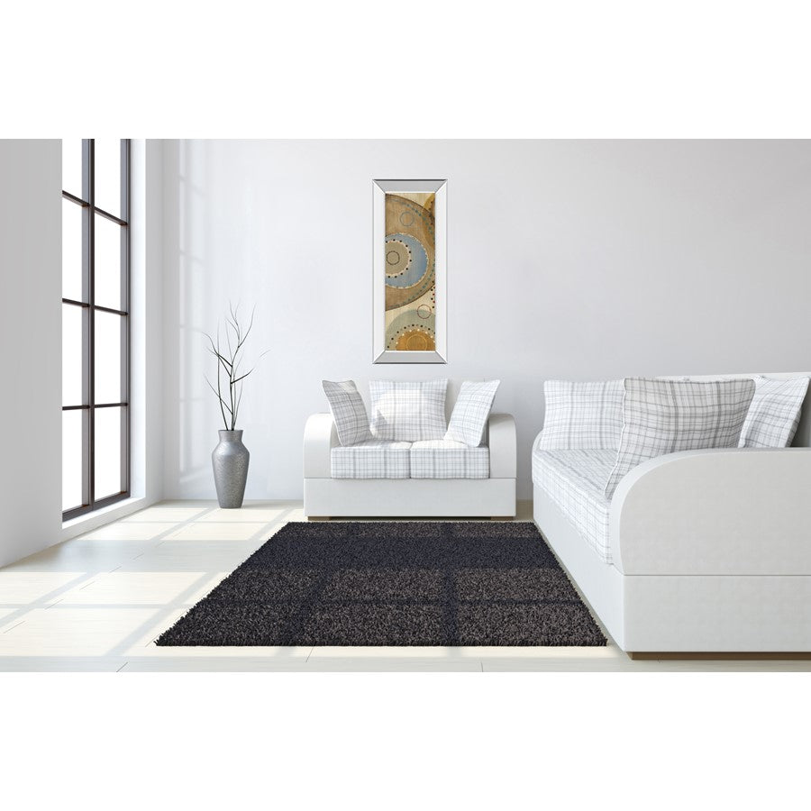 Classy Living Moving Moments 18x42in Wall Art | Contemporary Abstract on Mirrored Frame | Living Room & Office Decor | 3 x 18 x 42 in | Model 1341MF