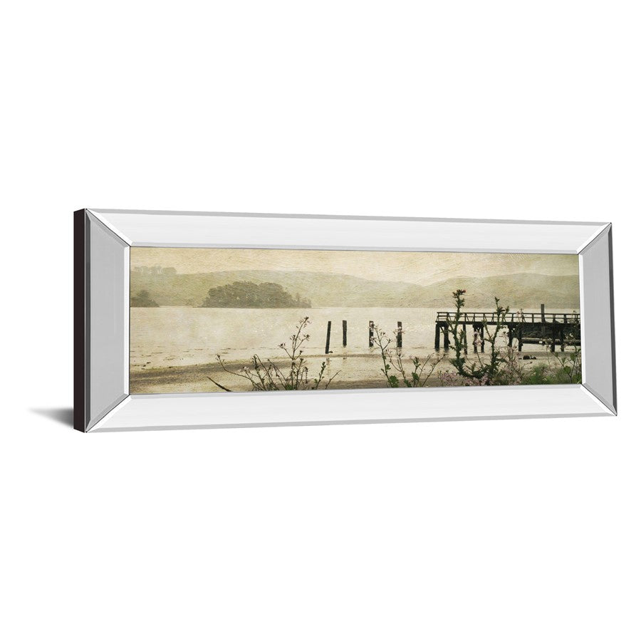 Classy Living Tranquil Pier View 42x18in Wall Art | Contemporary Mirrored Frame | Living Room & Office Decor | 42 x 18 x 3 in | Model 1343MF