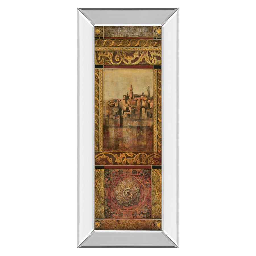 Classy Living New Enchantment I Wall Art 18x42in | Traditional Cityscape with Mirrored Frame | Living Room & Office Decor | 18 x 42 x 3 in | Model 1361MF