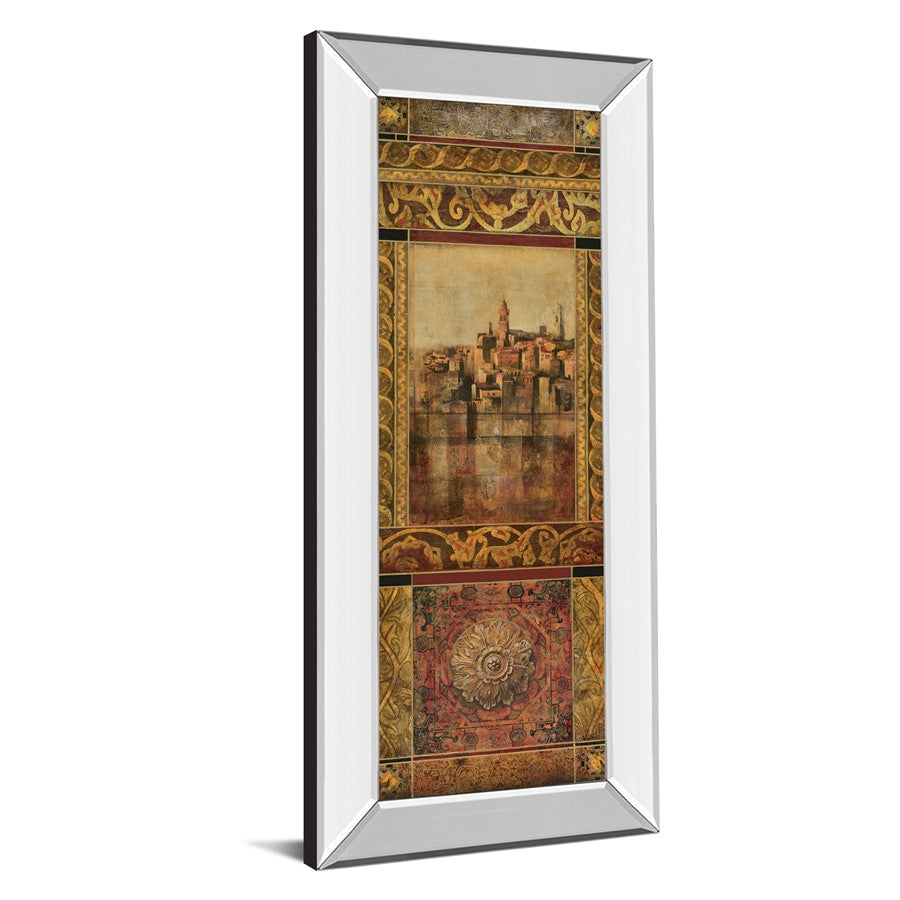 Classy Living New Enchantment I Wall Art 18x42in | Traditional Cityscape with Mirrored Frame | Living Room & Office Decor | 18 x 42 x 3 in | Model 1361MF