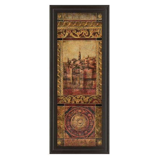 Classy Living New Enchantment II 42in H Wall Art | Traditional Dark Chocolate MDF Frame with Paper Print | Living Room & Office Decor | 18 x | Model 1362