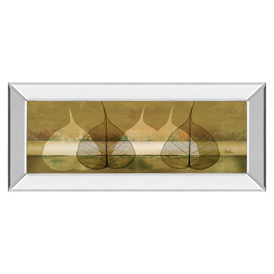 Classy Living Botanical Serenity Wall Art 42x18in | Contemporary Mirrored Frame | Living Room & Office Decor | 42 x 18 x 3 in | Model 1373MF
