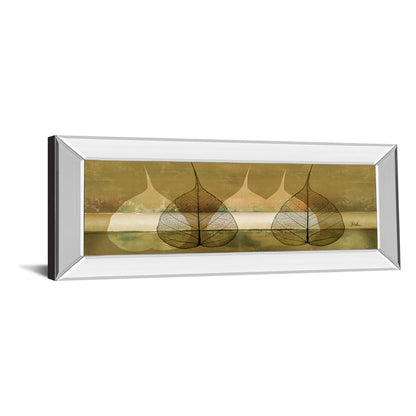 Classy Living Botanical Serenity Wall Art 42x18in | Contemporary Mirrored Frame | Living Room & Office Decor | 42 x 18 x 3 in | Model 1373MF
