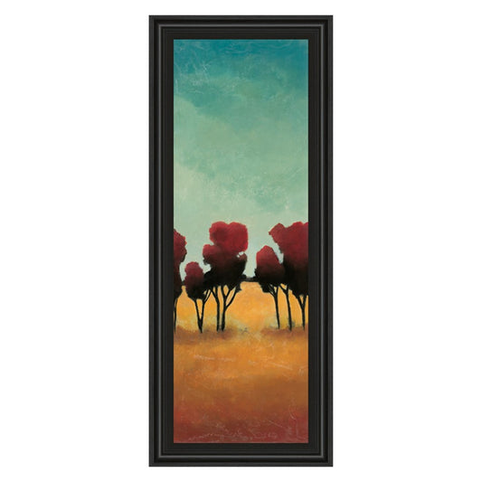 Classy Living A New Day II 18x42in Rectangular Wall Art | Transitional Midnight Aura MDF Frame with Glass | Living Room & Office Decor | 1 x | Model 1384
