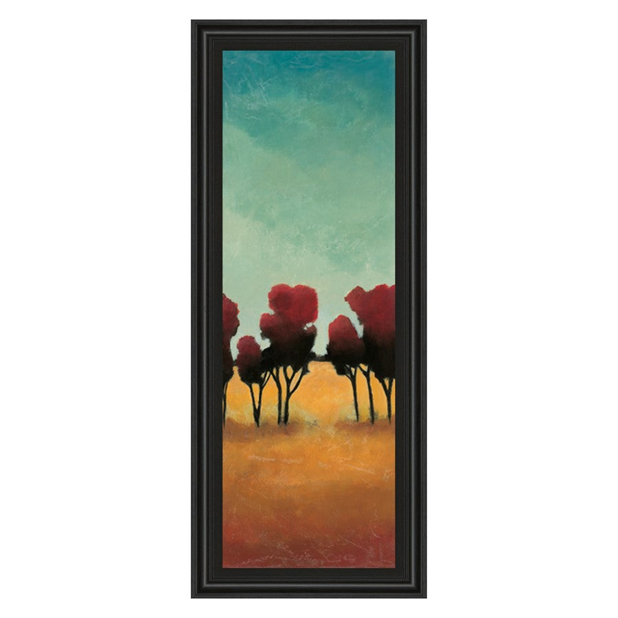 Classy Living A New Day II 18x42in Rectangular Wall Art | Transitional Midnight Aura MDF Frame with Glass | Living Room & Office Decor | 1 x | Model 1384