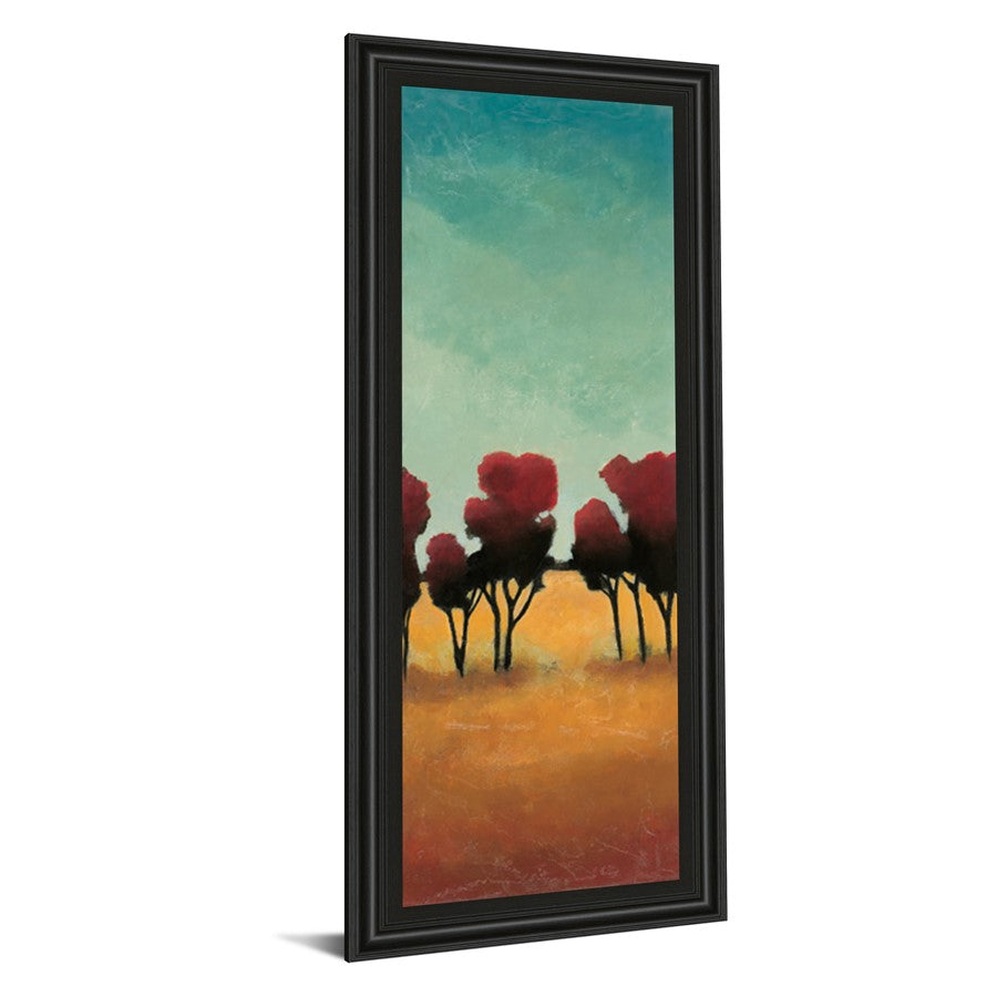 Classy Living A New Day II 18x42in Rectangular Wall Art | Transitional Midnight Aura MDF Frame with Glass | Living Room & Office Decor | 1 x | Model 1384