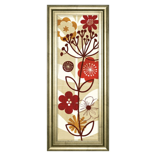 Classy Living Floral Pop Panel II 18x42in Wall Art | Contemporary Multicolor Paper on MDF Frame | Living Room & Bedroom Decor | 18 x 42 x 1 in | Model 1434