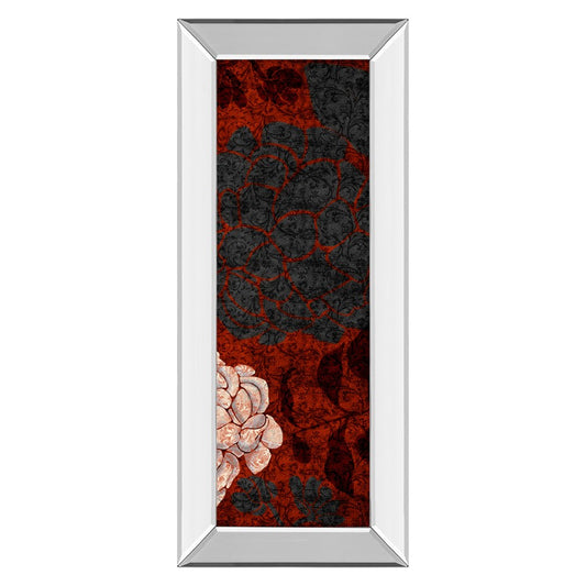 Classy Living Eliose 18x42in Vertical Wall Art | Contemporary Botanical Charcoal and Rust on Paper | Living Room & Bedroom Decor | 18 x 42 | Model 1448MF