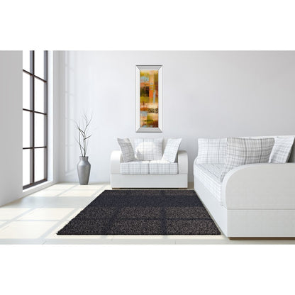 Classy Living Departures II 18x42in Wall Art | Contemporary Mixed Media on Paper with Mirrored Frame | Living Room & Office Statement Piece | Model 1449MF