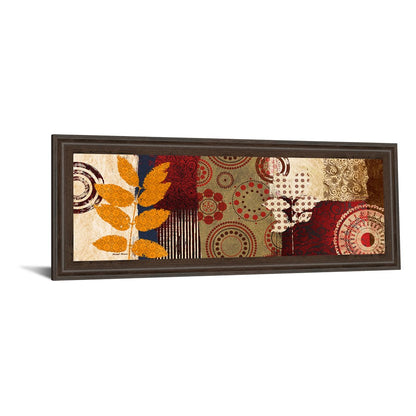 Classy Living Autumn Harmony 42x18in Wall Art | Contemporary Mixed Media Cinnamon Mocha Frame | Living Room & Office Decor | 42 x 18 x 1 in | Model 1461