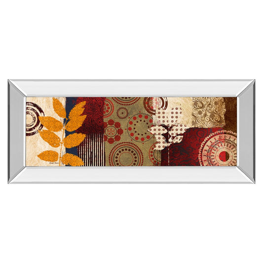 Classy Living Autumn Harmony 42x18in Wall Art | Contemporary Mixed Media with Mirrored Frame | Living Room & Office Decor | 42 x 18 x 3 in | Model 1461MF
