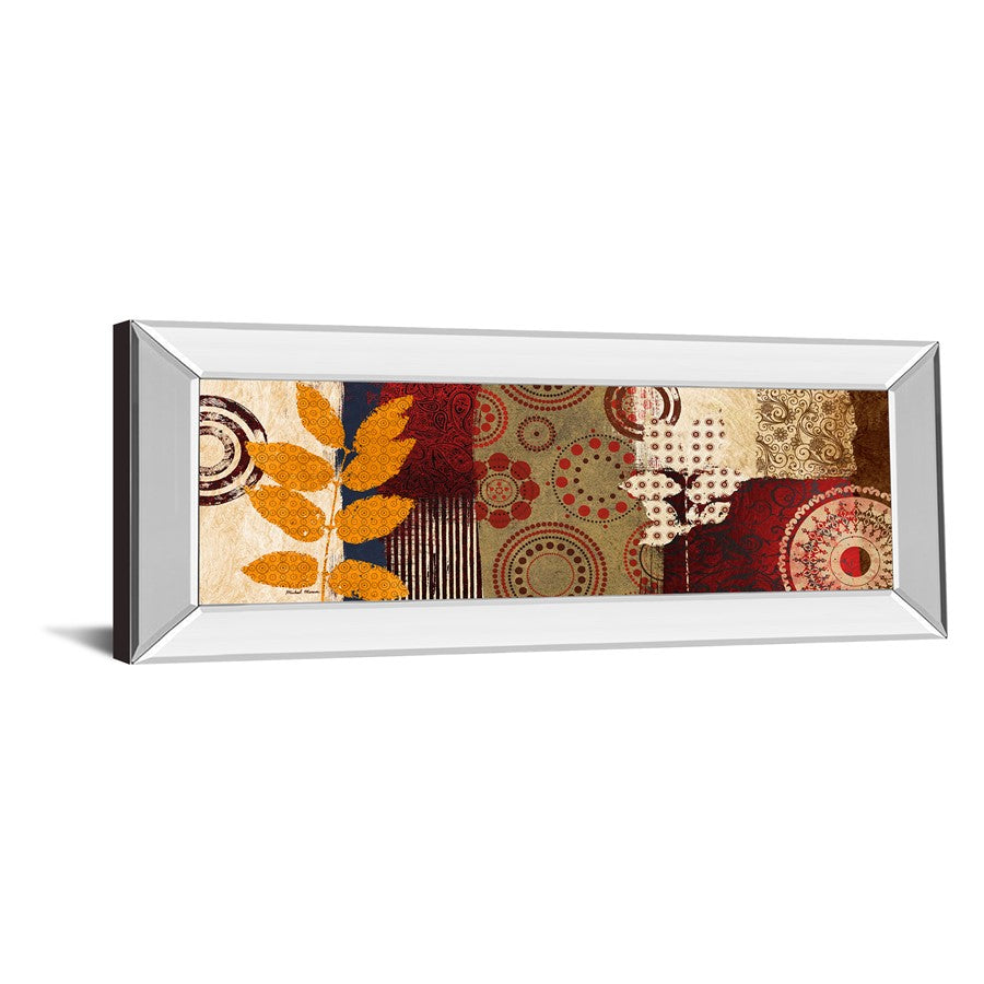 Classy Living Autumn Harmony 42x18in Wall Art | Contemporary Mixed Media with Mirrored Frame | Living Room & Office Decor | 42 x 18 x 3 in | Model 1461MF