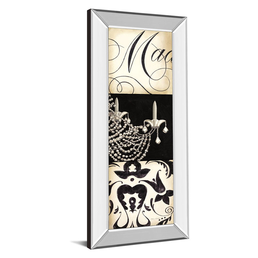 Classy Living Chandelier Elegance 18x42in Wall Art | Contemporary Mirrored Frame | Living Room & Bedroom Decor | 18 x 42 x 3 in | Model 1464MF