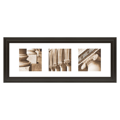 Classy Living Timeless Columns 42in Wide Wall Art | Traditional Dark Chocolate MDF Frame and Sepia Photo | Living Room & Office Decor | 42 x | Model 1471