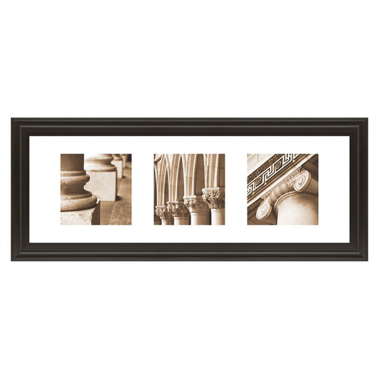 Classy Living Timeless Columns 42in Wide Wall Art | Traditional Dark Chocolate MDF Frame and Sepia Photo | Living Room & Office Decor | 42 x | Model 1471