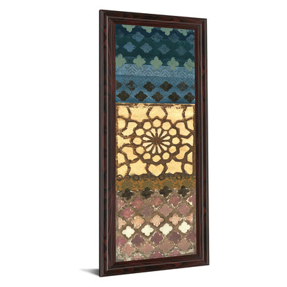 Classy Living Mosaic Harmony 18x42in Wall Art | Traditional Multicolor Paper on MDF Frame | Living Room & Office Decor | 1 x 18 x 42 in | Model 1492