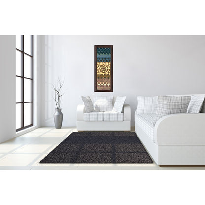 Classy Living Mosaic Harmony 18x42in Wall Art | Traditional Multicolor Paper on MDF Frame | Living Room & Office Decor | 1 x 18 x 42 in | Model 1492