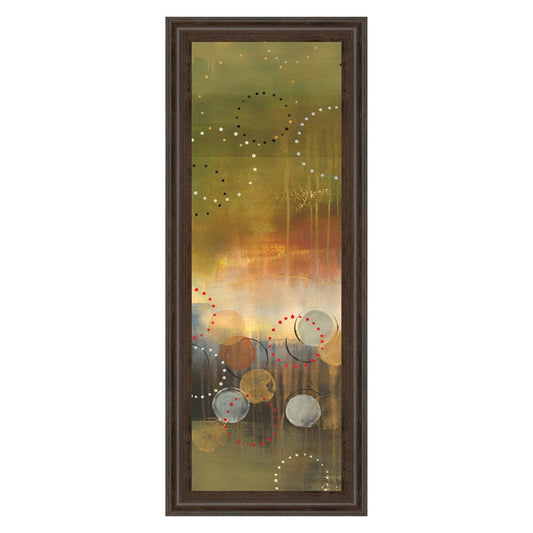 Classy Living Celestial Dawn 18x42in Wall Art | Contemporary Abstract Cinnamon Mocha Frame | Living Room & Office Decor | 18 x 42 x 1 in | Model 1495