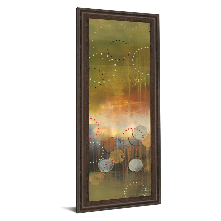 Classy Living Celestial Dawn 18x42in Wall Art | Contemporary Abstract Cinnamon Mocha Frame | Living Room & Office Decor | 18 x 42 x 1 in | Model 1495