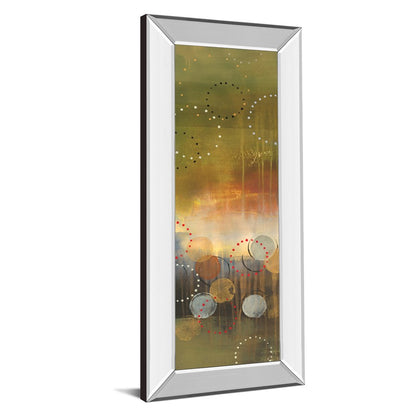 Classy Living Celestial Dawn 18x42in Wall Art | Contemporary Multicolor Abstract on Mirrored Frame | Living Room & Office Statement Piece | Model 1495MF