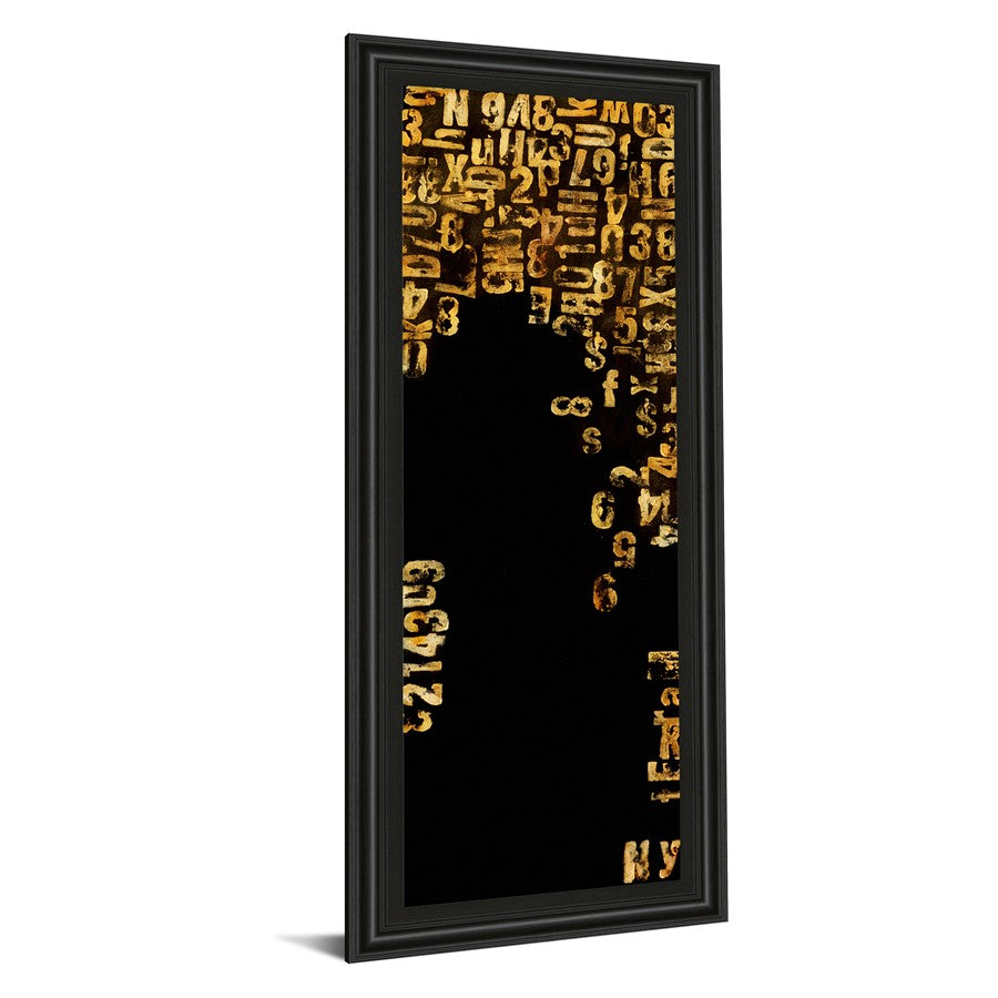 Classy Living Golden Cascade 18x42in Wall Art | Industrial Multicolor MDF and Glass | Living Room, Office & Study Vertical Decor | 1 x 18 x | Model 1496