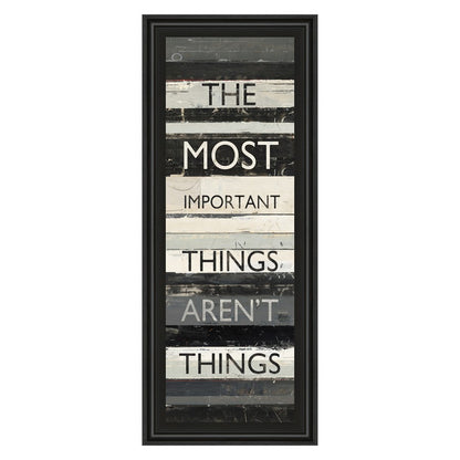 Classy Living Zephry Quote Wall Art 18x42in | Contemporary Midnight Aura MDF Frame with Glass | Living Room & Office Inspirational Decor | 1 | Model 1505