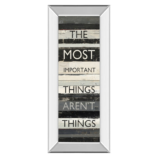 Classy Living Zephry Quote Wall Art 18x42in | Contemporary Mirrored Frame with Glass | Living Room & Office Inspirational Decor | 18 x 42 x | Model 1505MF