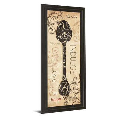 Classy Living Indulge Spoon Wall Art 18x42in | Traditional Dark Chocolate MDF Frame with Glass | Kitchen & Dining Room Decor | 1 x 18 x 42 in | Model 1567