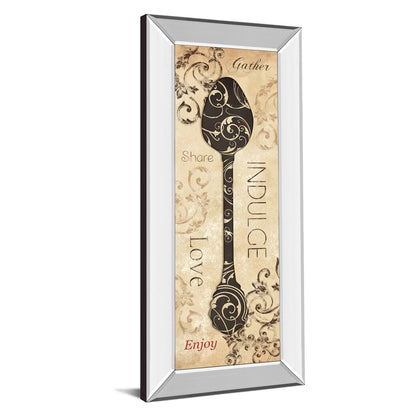 Classy Living Indulge Spoon Wall Art 18x42in | Traditional Mirrored Frame with Glass | Kitchen & Dining Room Decor | 18 x 42 x 3 in | Model 1567MF