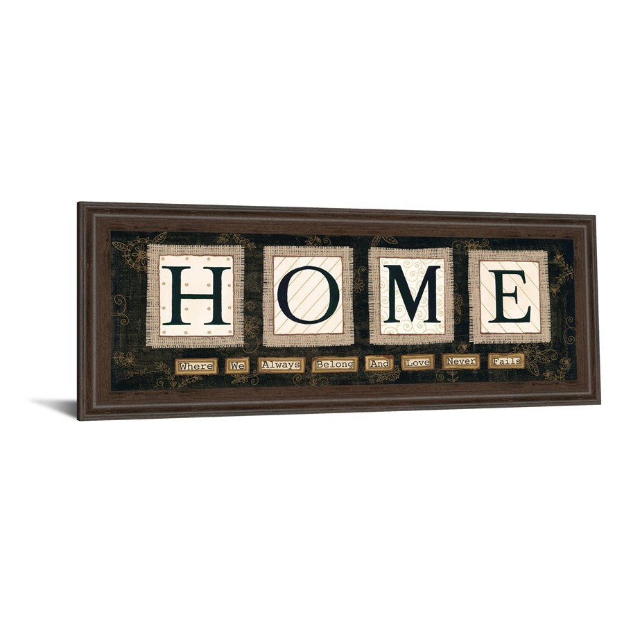 Classy Living Warm Welcome 42x18in Wall Art | Contemporary Cinnamon Mocha MDF Frame | Living Room & Entryway Decor | 42 x 18 x 1 in | Model 1571